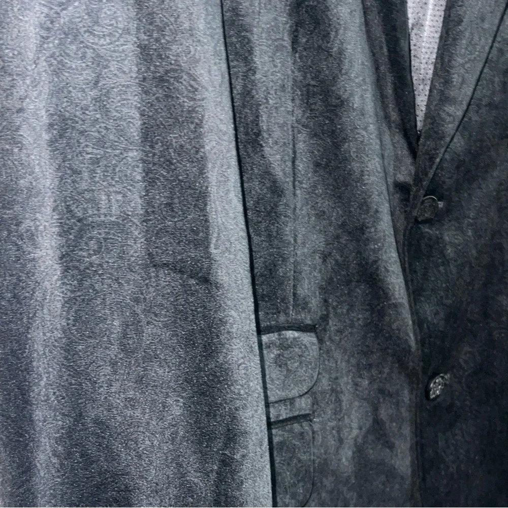 Tasso Elba Paisley Textured Velvet Velour Man's Blazer Coat Jacket Size‎ M 39-41